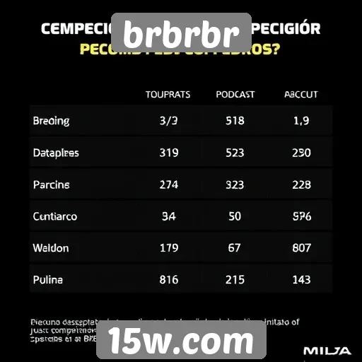 Desempenho do brbrbr em comparação com concorrentes